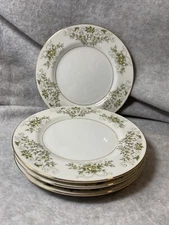 4 Cresent China “Piccadilly” Dessert  Plates #5713