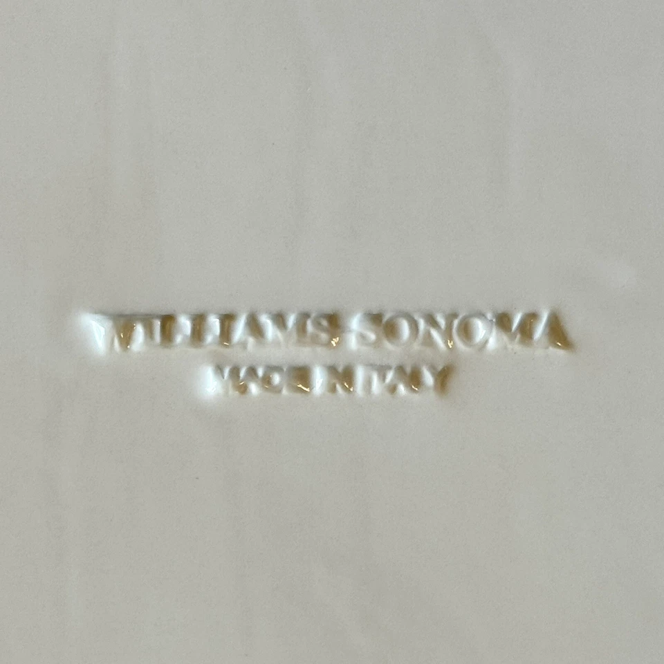 White Ceramic Turkey Serving Platter Tray, Made in Italy for Williams Sonoma 22” - Image 3 of 4