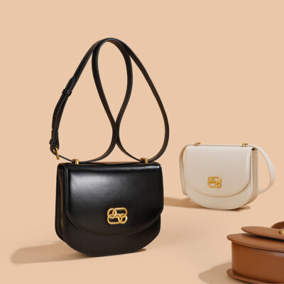 Women Tote Genuine Leather Bag Shoulder Bag Moon Bag