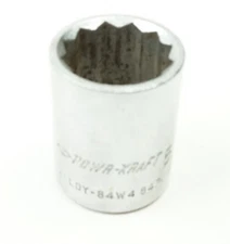 Powr-Kraft 5/8" 12 Point Shallow Chrome Socket 3/8" Drive Alloy 84W4847