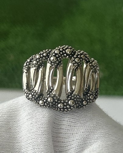 MIchael Dawkins Starry Night Sterling Silver 925 Heavy Ring Size:8.75 Mint - Picture 9 of 10
