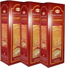 Hem Precious Sandalwood Chandan Incense Sticks  -100g  X 3 Packs - US Seller