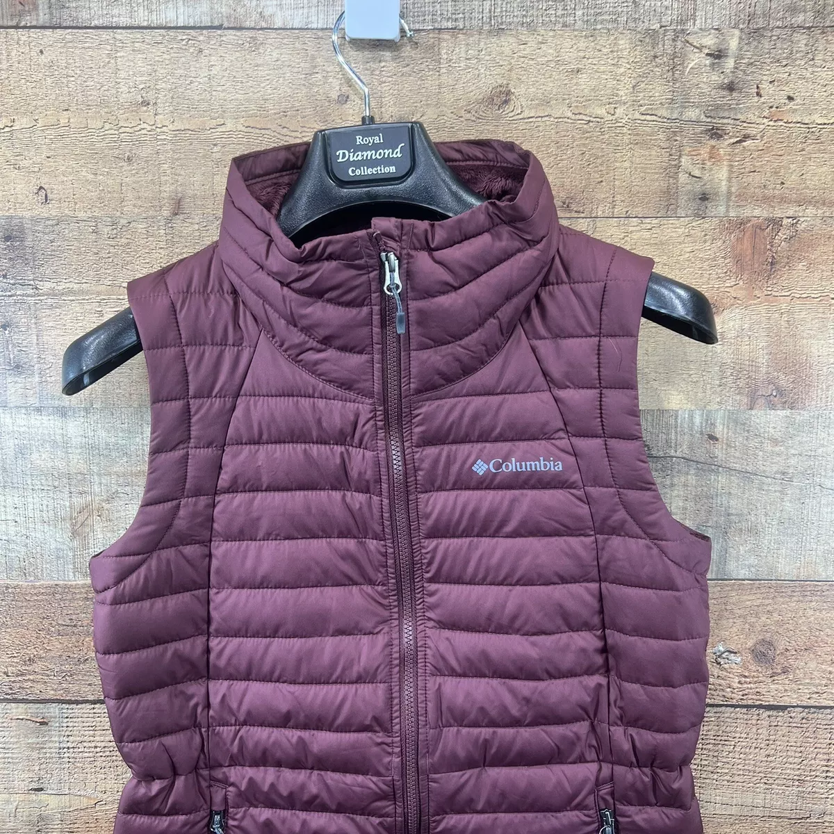 Ladies long top down vest