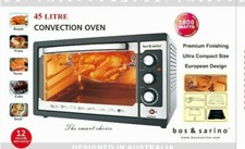 HUGE 45L Convection Rotisserie Grill BBQ Bench Oven 1800W Stainless Steel Facade