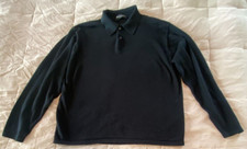 Brandini Men's Black Long Sleeve Collared Sweater Size XL
