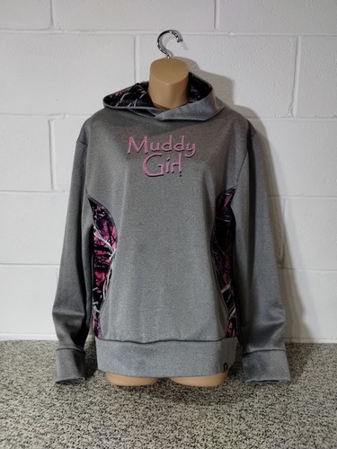 T-shirt Muddy Girl Camouflage Rose - Femme Taille L, Neuf Avec Étiquettes, Col Rond