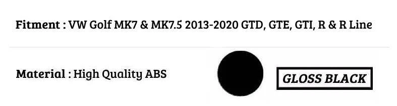 Ala spoiler stivale nero lucido posteriore stile VW Golf R GTD GTI Oettinger MK7 MK7.5 - Immagine 3 di 4