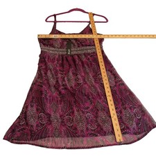 NWT Apt. 9 Sleeveless Lined Dress Size L Lightweight Purple Spring Summer Boho
