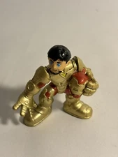 2008 Marvel Super Hero Squad Iron Man Figure Gold Color rare Stark Hasbro