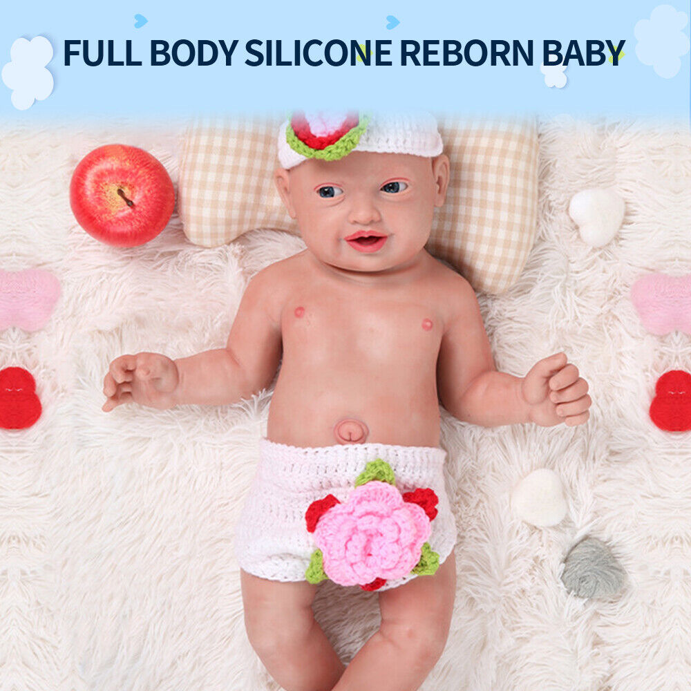 23 Inch Boneca bebes reborn Menino Full Body Silicone Vinyl Reborn