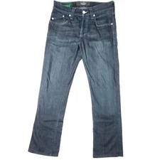 Rock & Republic Mens Henlee Jeans 32x30 Bootcut Button Fly Whiskered Pockets