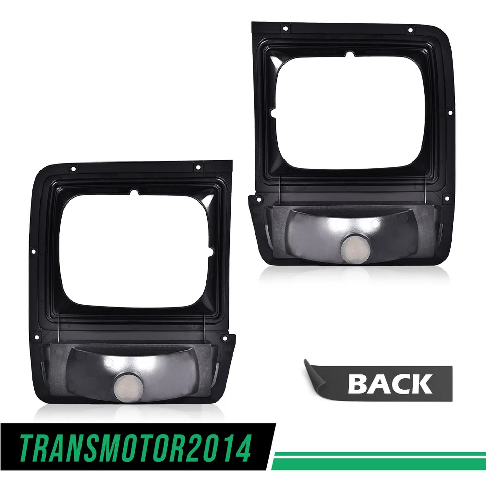 Par de bisel de faros aptos para camioneta Dodge con luz de estacionamiento en esquina Foto 3 de 4