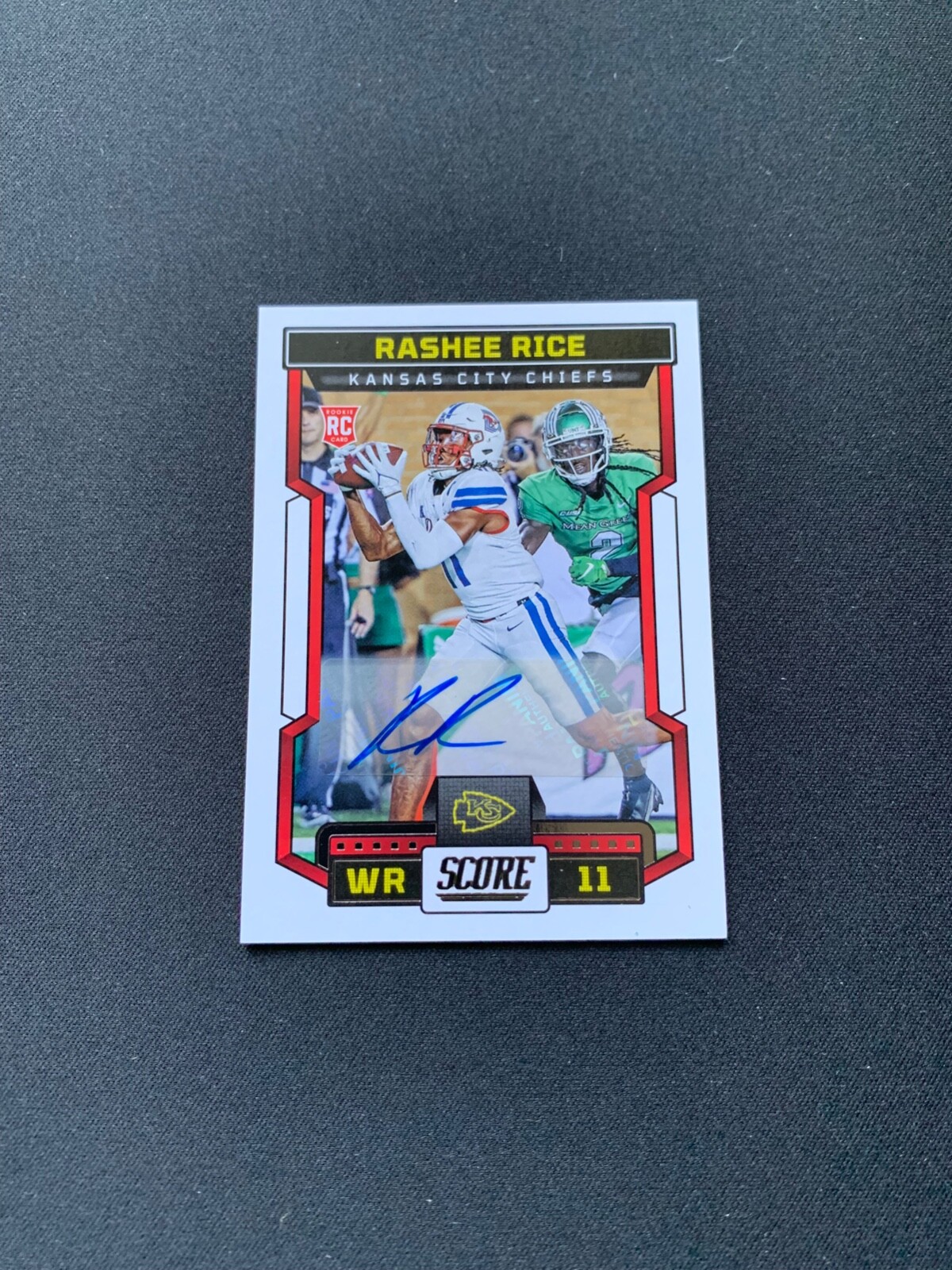 2023 Score Rashee Rice Rookie Autograph Auto RC #352 Chiefs