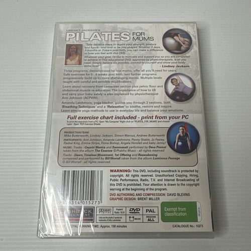Pilates For Mums Lindsey Jackson Love to Be You Brand New Sealed DVD All Region - Picture 2 of 2