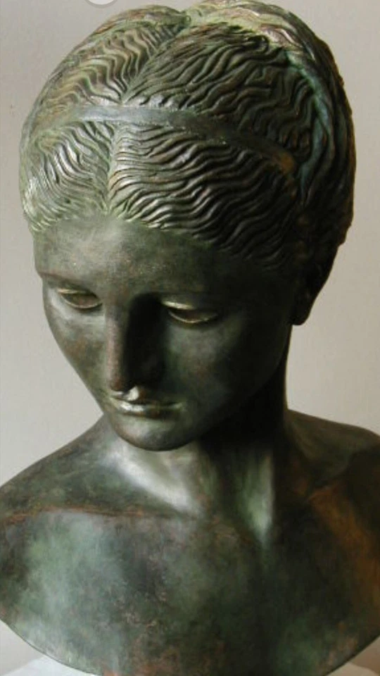 Sculpture,grand Buste signé de l'artiste le Cann (1969-)Sculpture," Aphrodite" - Photo 3/4