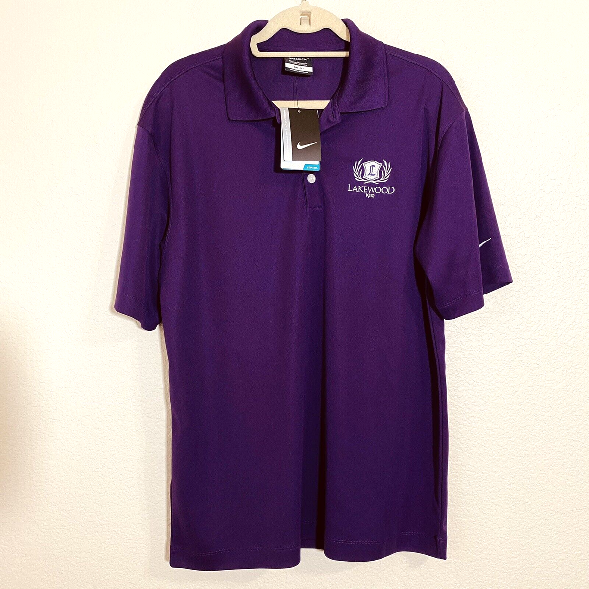 Nike Mens Shirt Size M Purple Golf Polo Style 363807 Short Sleeve