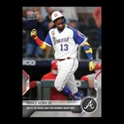 2021 TOPPS NOW® # 57 RONALD ACUNA JR. 456-FT HR Opening Night Win Atlanta Braves