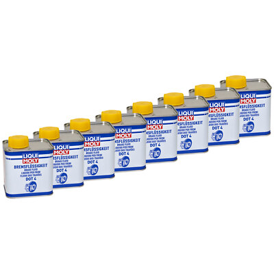 DOT4 8x 500 ml Bremsflüssigkeit LIQUI MOLY für Aprilia ATU Benelli Benzhou Beta