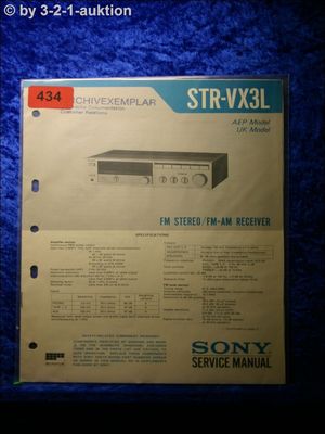 Sony Service Manual STR VX3L Receiver  (#0434)