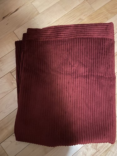 Futon Cover Only~Full Size 54x75 In~Polyester Corduroy Velour~Wine Colored~EUC