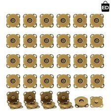 30 Sets Magnetic Snap Buttons,14Mm Bronze Magnetic Button for Clothes, Bags, Pur