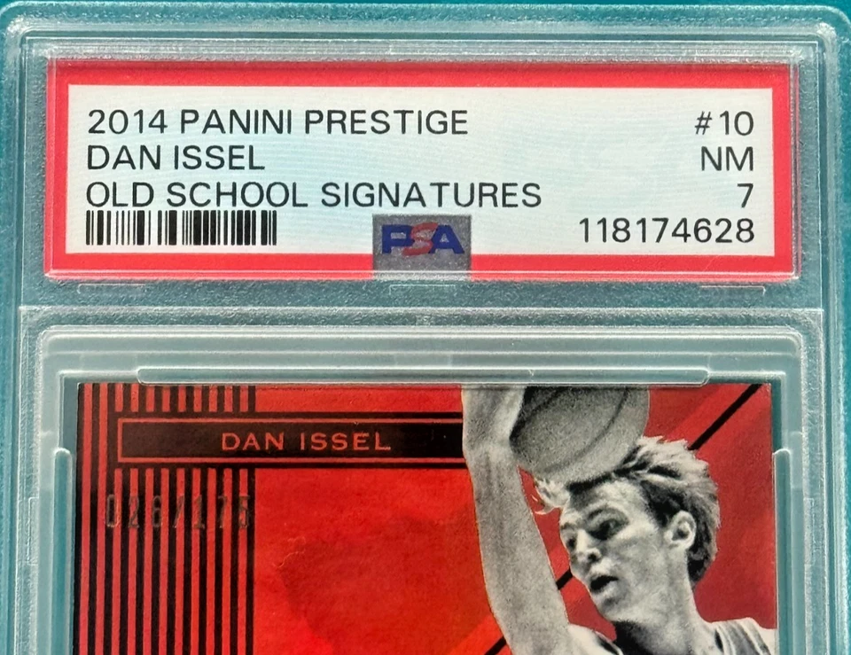 Panini Prestige Dan Issel Old School Signatures 2014 automático #10 PSA casi nuevo 7 ¡Pop 1! Foto 3 de 4