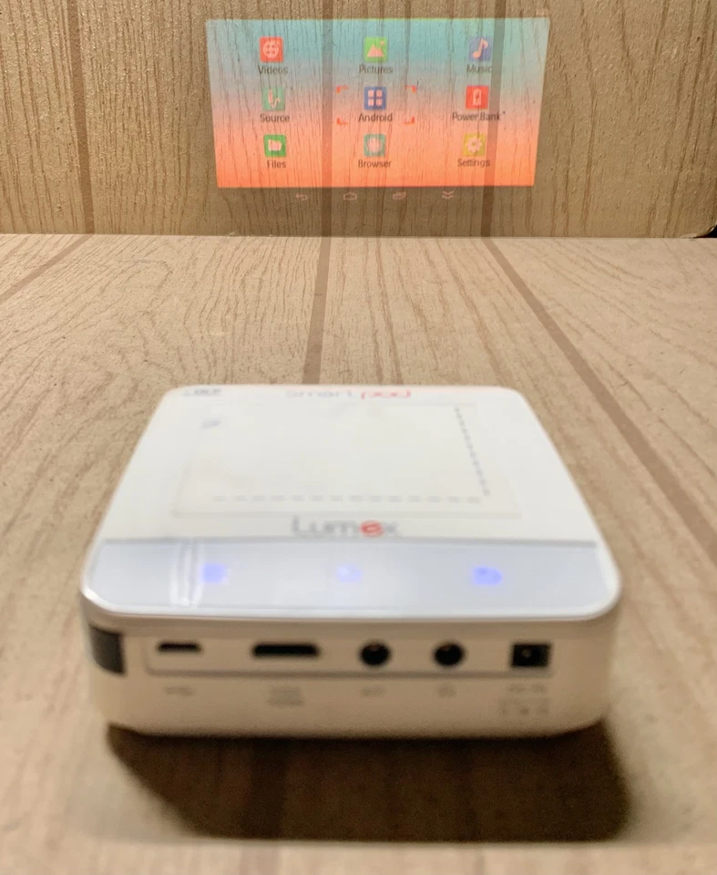 Lumex Smart Pod Mini Pocket Size Projector HD 1080p 120" Display, White Mx-100 - Image 2 of 4