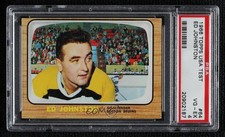 1966-67 Topps US Test Eddie Johnston Ed Johnston #64 PSA 4 0o5t