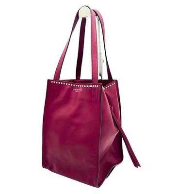J&M Davidson Bell Mini Studded Bag Burgundy Leather Women's Crossbody Authentic