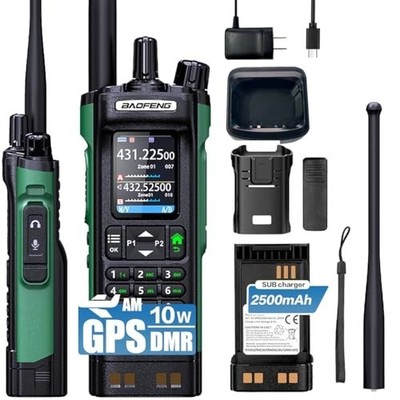 BAOFENG DM-32 GPS Walkie Talkie Long Range 10W Multi Band DMR Digital Radio