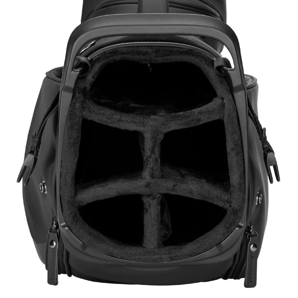 Bolsa de carro de golf Mizuno JB.9 9 x 47 pulgadas 2,9 kg negra 2025 divisor de 5 vías PU liviana Foto 4 de 4