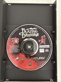 RARE Vintage Blazing Dragons (Sega Saturn)  Complete in Box Video Game