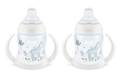 Nuk Disney Learner Sippy Cup 5 Ounce Pack Of 2 Woodlands-Zebra