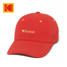 NEW KODAK APPAREL Oversized Nylon Baseball Cap RED UNISEX SIZE