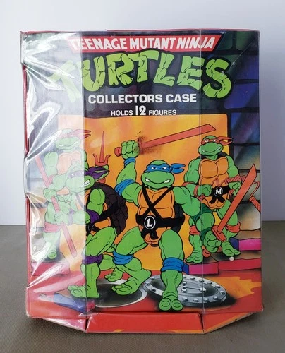 TMNT VTG 1988 TEENAGE MUTANT NINJA TURTLES COLLECTOR TOY FIGURE CASE MIRAGE