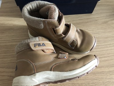 Boys Toddler Kids FILA Boots Size 13 junior Hardly Been Used Tan