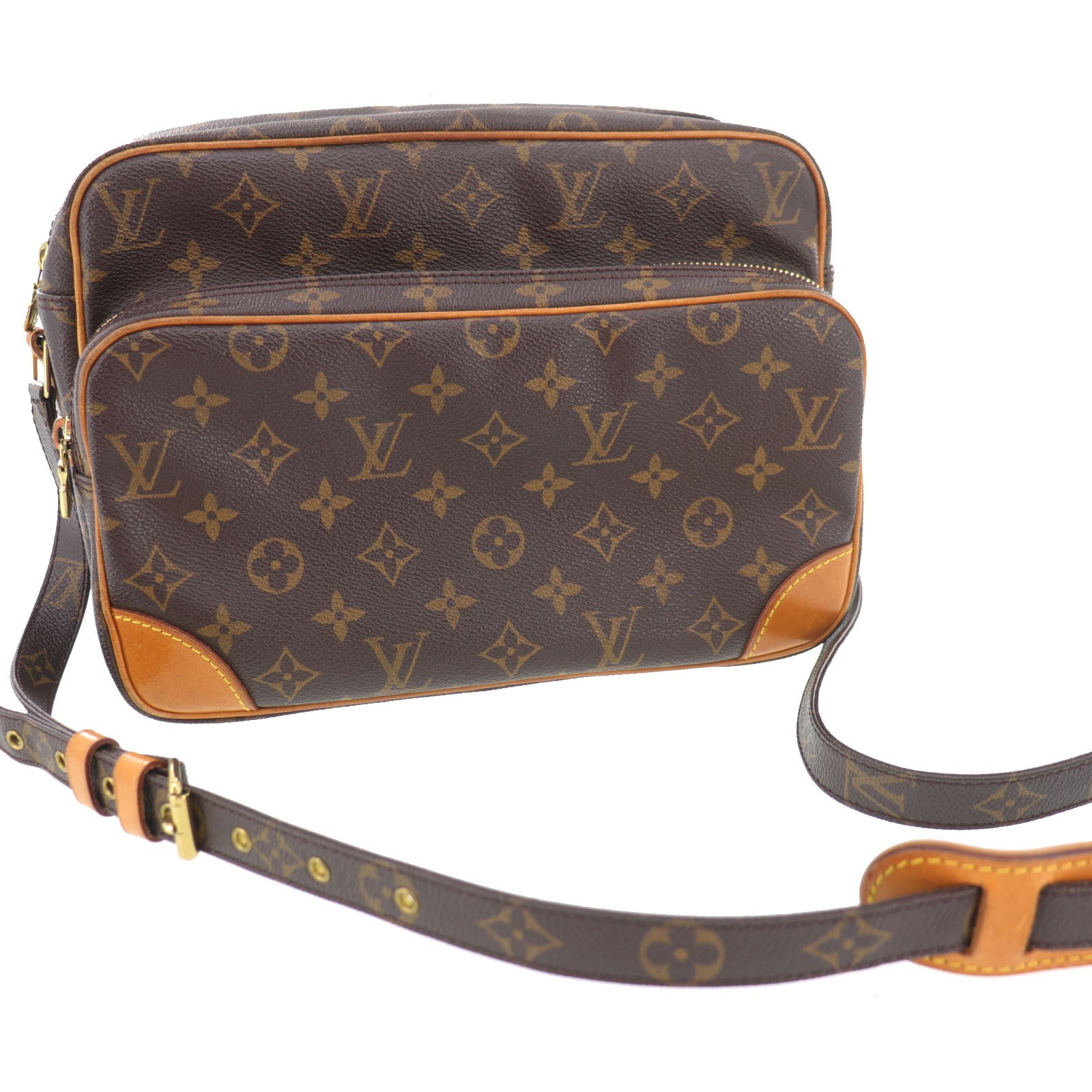 Louis Vuitton LV Nile Used Shoulder Bag Monogram M45244 Vintage Authentic #EK480