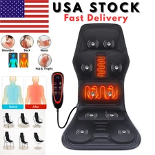 Massage Seat Cushion Heated Back Neck Body Massager Chair For Home Car Office