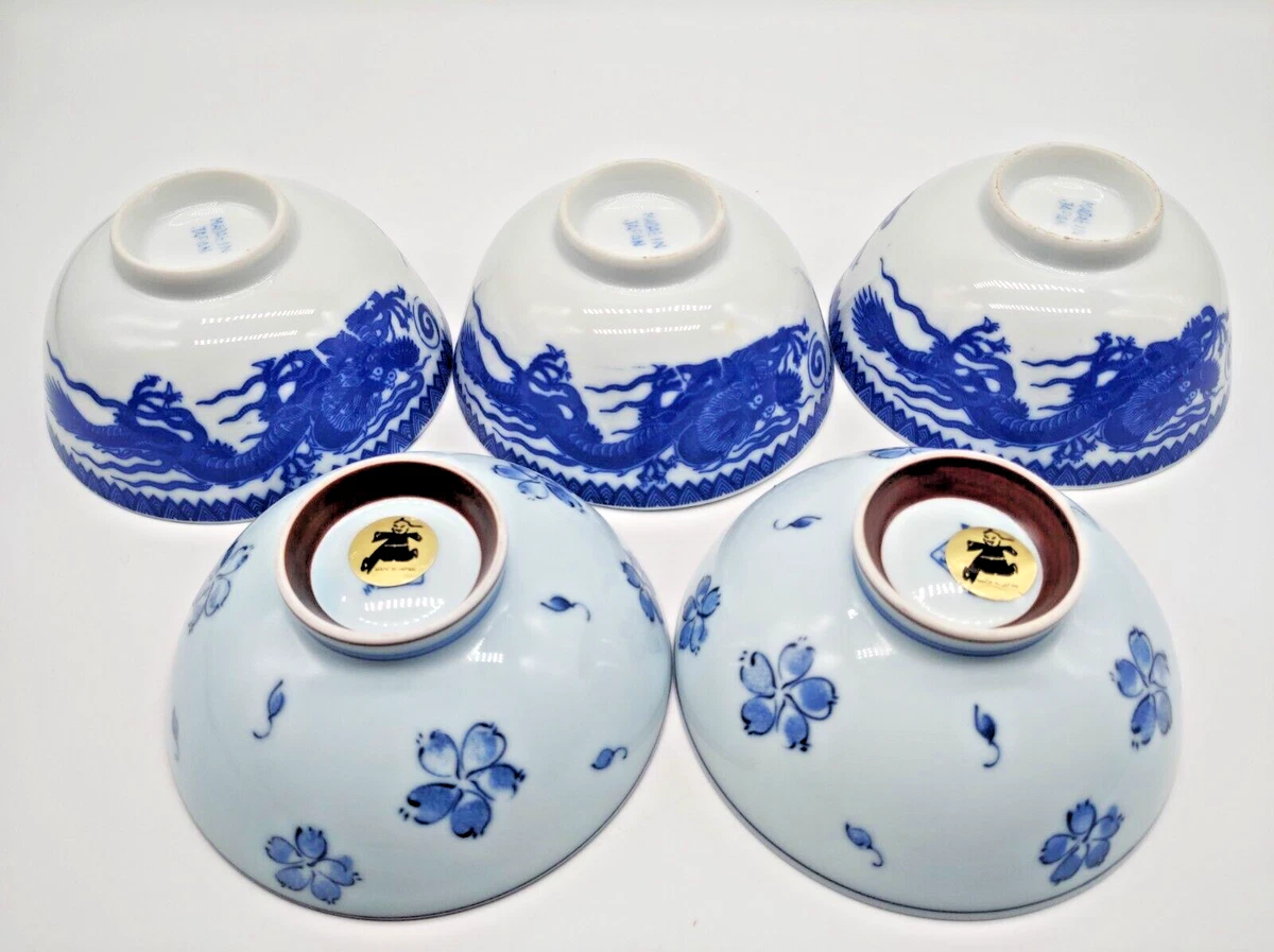 #SE1790# Porzellan Reisschale Suppenschale (5 Stück) guter Zustand Japan
