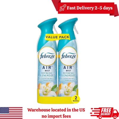 FEBREZE 8.8 oz. Odor-eliminating Zesty Orange Blossom Scent Air Freshener Spray 2 Count