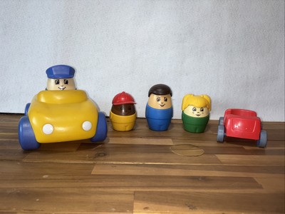 Step 2 Large Chunky Lot Two Vehicles, Four People 90s Vintage Toys 10  Truck