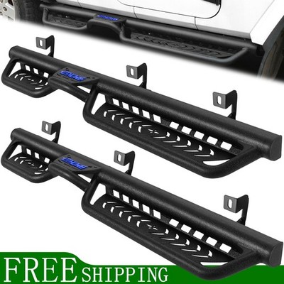 FIT 18-26 Jeep Wrangler JL 4 Door Drop Step 5.5'' Two Stairs Steps Running Boards