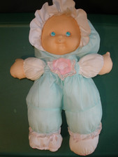 Vintage 1990 Fisher Price Puffalump Kid Doll Mint Sherri Green Pink Blonde T121