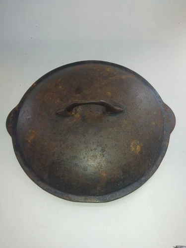 Favorite Piqua Ware #9A Cast Iron Skillet Self Basting Lid Cover Wagner Groswold