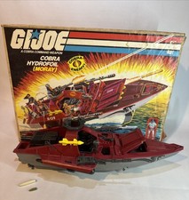 VINTAGE HASBRO GI JOE 1985 COBRA HYDROFOIL  MORAY  95  Complete with BOX
