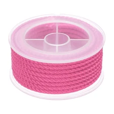 Nylon Thread Twine Beading Cord, 13ft Bracelets String Cord Rope, Dark Pink