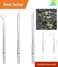 Safe  Versatile Stainless Steel Tweezers for Aquatic Plants and Reptile Feeding