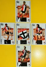 St Kilda Saints AFL Select Dynasty 5 x Football Card Team w/Logo