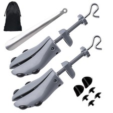 LANNEY Shoe Stretcher Unisex Pair of 4-way 6.5-9 men/10-12 women, Gray