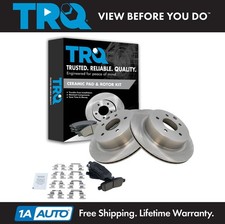 TRQ Rear Brake Rotor & Premium Posi Ceramic Pad Kit for Nissan 350Z G35